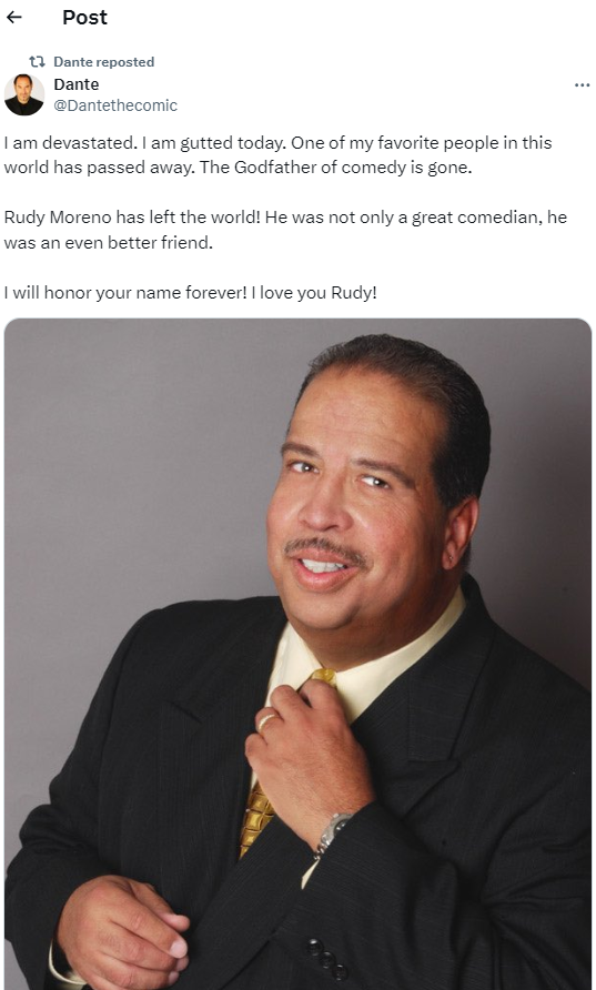 Comedian, actor Rudy Moreno breathes his last at 66